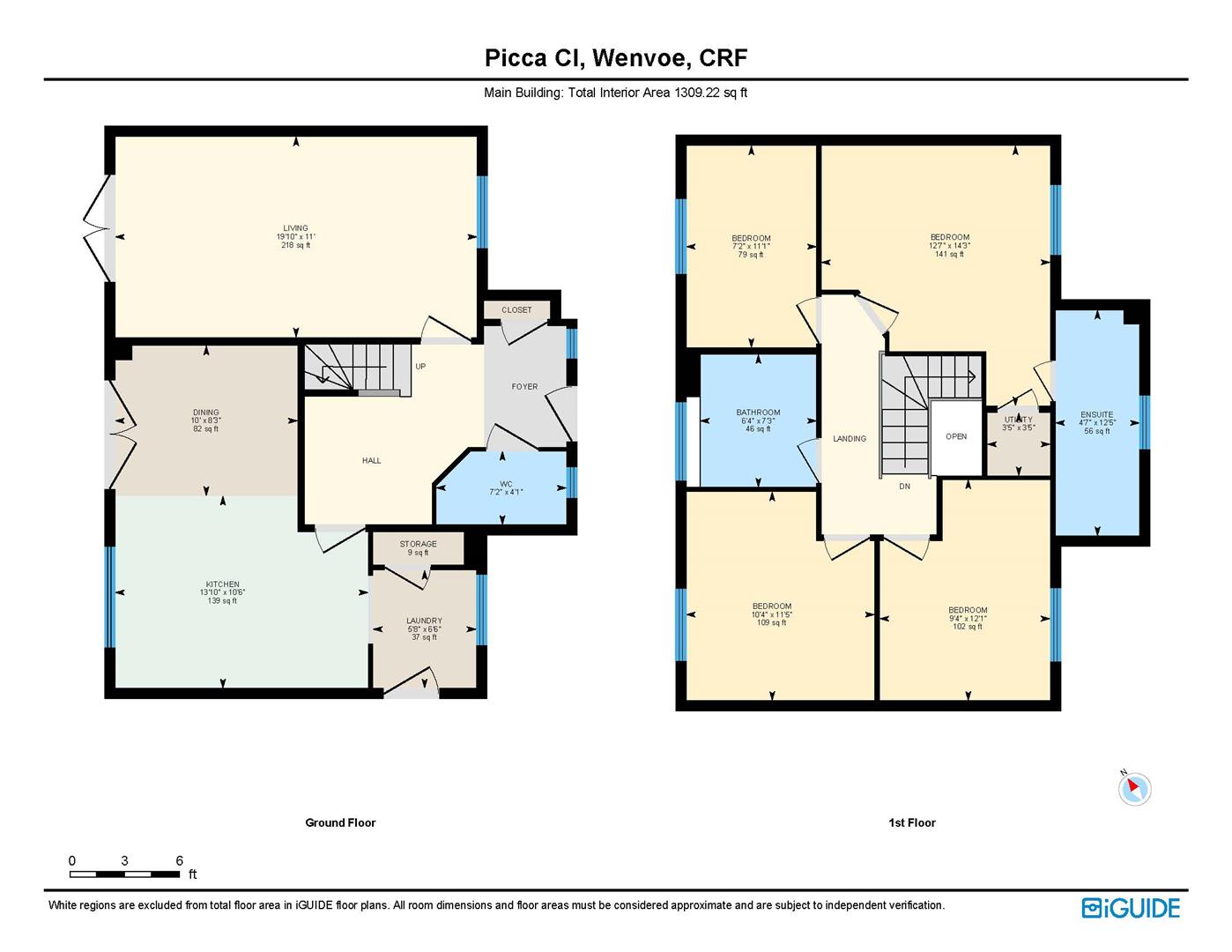 Floorplan for Picca Close, Wenvoe, Cardiff